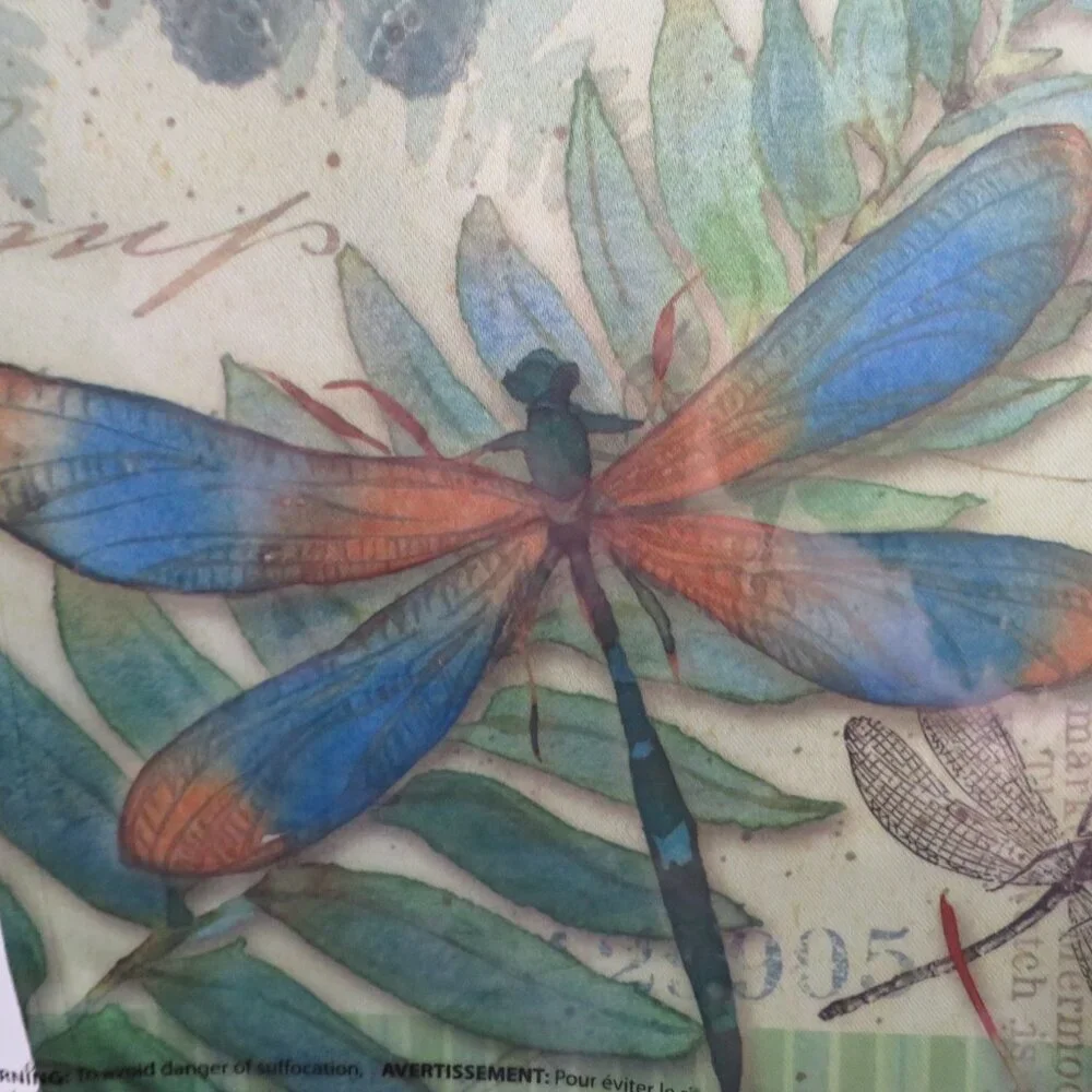 JetMax Dragonflies Garden Flag NIP 18x12 Flowers Bouquet Spring Summer New
